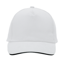 Cap 5 panel brushed klittenbandsluiting - Topgiving