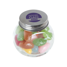 Kleine glazen pot jelly beans - Topgiving