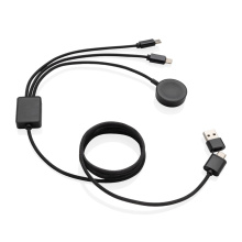 Terra RCS rPET 6-in-1 60W oplaadkabel met iWatch lader - Topgiving