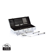 12-delige barbecue set in aluminium koffer - Topgiving