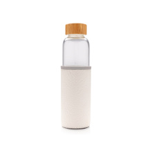 Borosilicaatglas fles met PU sleeve - Topgiving