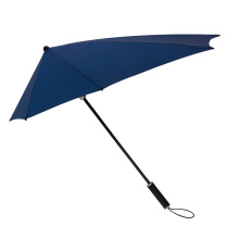 STORMaxi - Arodynamische stormparaplu - Handopening - Windproof -  92 cm - Zwart / Zilver - Topgiving