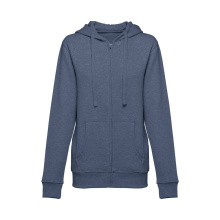 Hooded sweatshirt voor vrouwen met volledige rits - Topgiving