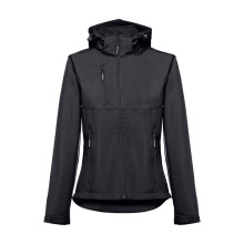 Softshell voor vrouwen met afneembare capuchon - Topgiving