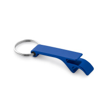 Aluminium sleutelhanger met capsule-opener - Topgiving