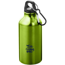 Oregon 400 ml waterfles van RCS-gecertificeerd gerecycled aluminium met karabijnhaak - Topgiving