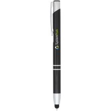 Moneta geanodiseerde aluminium stylus balpen - Topgiving