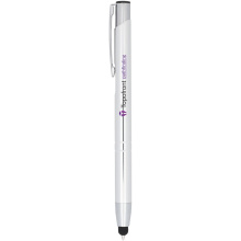 Moneta geanodiseerde aluminium stylus balpen - Topgiving