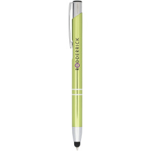 Moneta geanodiseerde aluminium stylus balpen - Topgiving