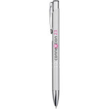 Moneta aluminium balpen (zwarte inkt) - Topgiving