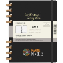 Moleskine 12M XL dagplanner met spiraal en hardcover - Topgiving