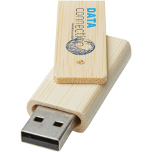 Rotate USB flashdrive van 4 GB van bamboe - Topgiving
