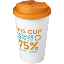 Americano® Eco 350 ml gerecyclede beker met spill-proof deksel - Topgiving