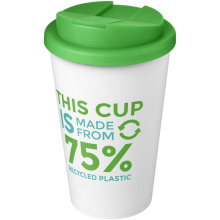 Americano® Eco 350 ml gerecyclede beker met spill-proof deksel - Topgiving