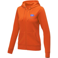 Theron dames hoodie met ritssluitng - Topgiving