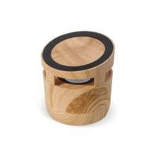 Houten look speaker 3W & draadloos laadstation 5W - Topgiving