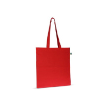 Fairtrade katoenen tas gekleurd lang 140g/m² 38x42cm - Topgiving