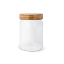 Canister glas & bamboe 900ml - Topgiving