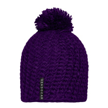 Unicoloured Crocheted Cap with Pompon - Topgiving