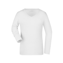 Ladies' Stretch V-Shirt Long-Sleeved - Topgiving