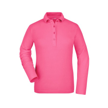 Ladies’ Elastic Polo Long-Sleeved - Topgiving