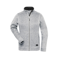 Ladies' Knitted Workwear Fleece Jacket - SOLID - - Topgiving