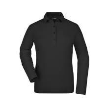 Ladies’ Elastic Polo Long-Sleeved - Topgiving