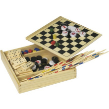 Houten 5-in-1 spellenset Cherie - Topgiving