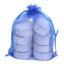 SENZA Organza Tealight Bag /8 Blue - Topgiving