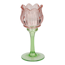 JENS Living Theelichthouder Tulp Roze Large - Topgiving