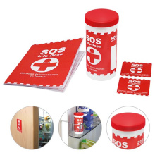 SOS-infobox met standaard sticker en wit oppervlak voor reclamedruk - Topgiving
