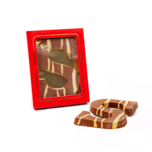 Chocolade letter met 3 smaken - Topgiving