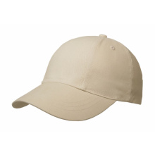 Brushed 6 panel cap, turned top - Topgiving