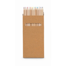 Potlodendoosje met 12 gekleurde potloden - Topgiving