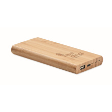 Bamboe powerbank 6000 mah - Topgiving