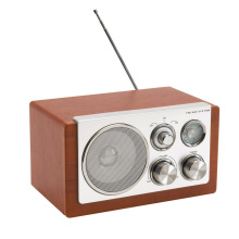 Houten design am/fm radio classic - Topgiving