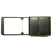 Dvd / cd etui, zwart bonded leder - Topgiving