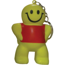 Anti-stress smiley man sleutelhanger - Topgiving