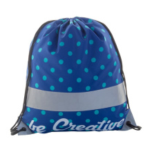 Custom made gemaakte reflecterende tas met trekkoordsluiting - Topgiving