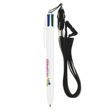 Bic® 4 colours balpen + lanyard - Topgiving