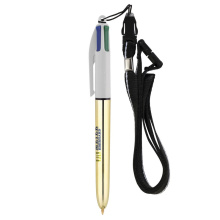 Bic® 4 colours shine balpen + lanyard - Topgiving