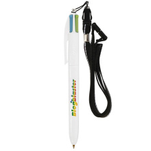 Bic® 4 colours fashion britepix balpen + lanyard - Topgiving