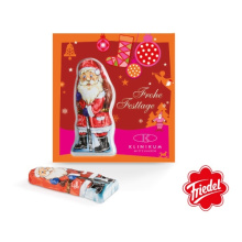 Premium-card chocolate santa claus - Topgiving