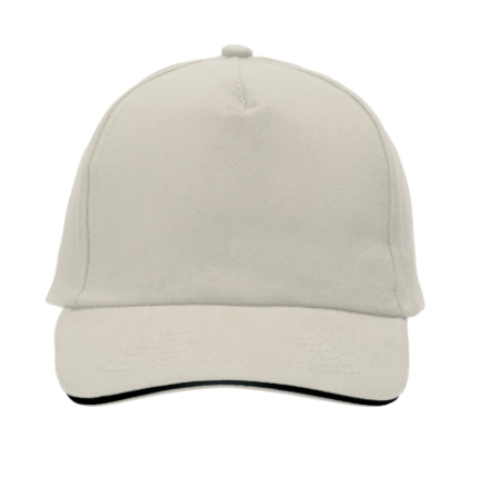 Cap 5 panel brushed klittenbandsluiting - Topgiving