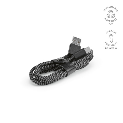 USB kabel rPET 1m - Topgiving