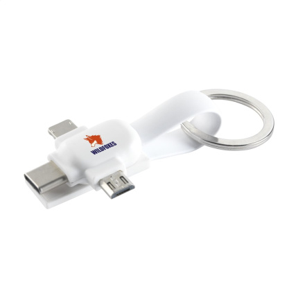 Connection 3-in-1 sleutelhanger met oplaadkabel - Topgiving