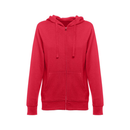 Hooded sweatshirt voor vrouwen met volledige rits - Topgiving