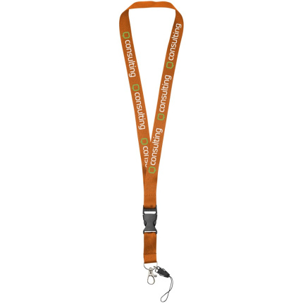 Sagan lanyard met afneembare gesp en telefoonhouder - Topgiving