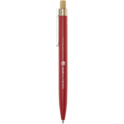Nooshin balpen van gerecycled aluminium (blauwe inkt) - Topgiving