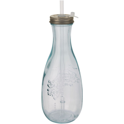 Polpa gerecyclede glazen fles met rietje - Topgiving